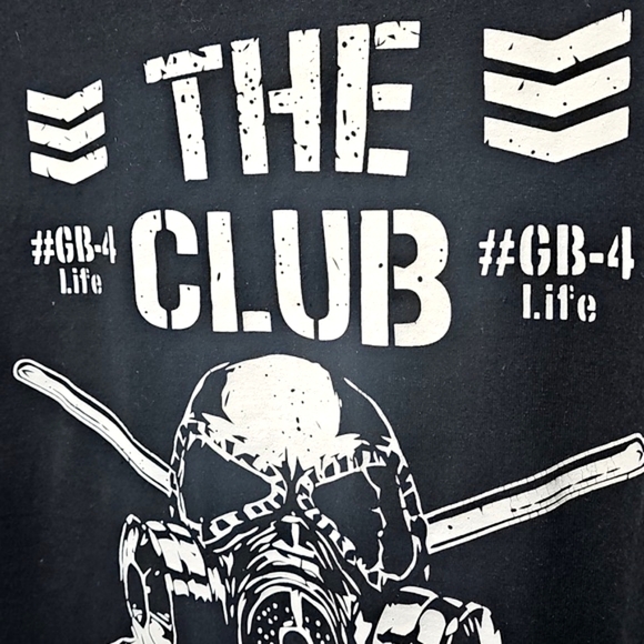 The Club NJPW Black White Graphic Tee Shirt Size Small Bullet Club - Picture 3 of 4